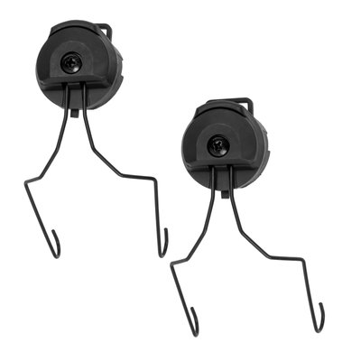 FMA MSA Sordin Type Headset Adaptor for ACH-ARC Helmet Rail, Black, Adapter, MSA Sordin