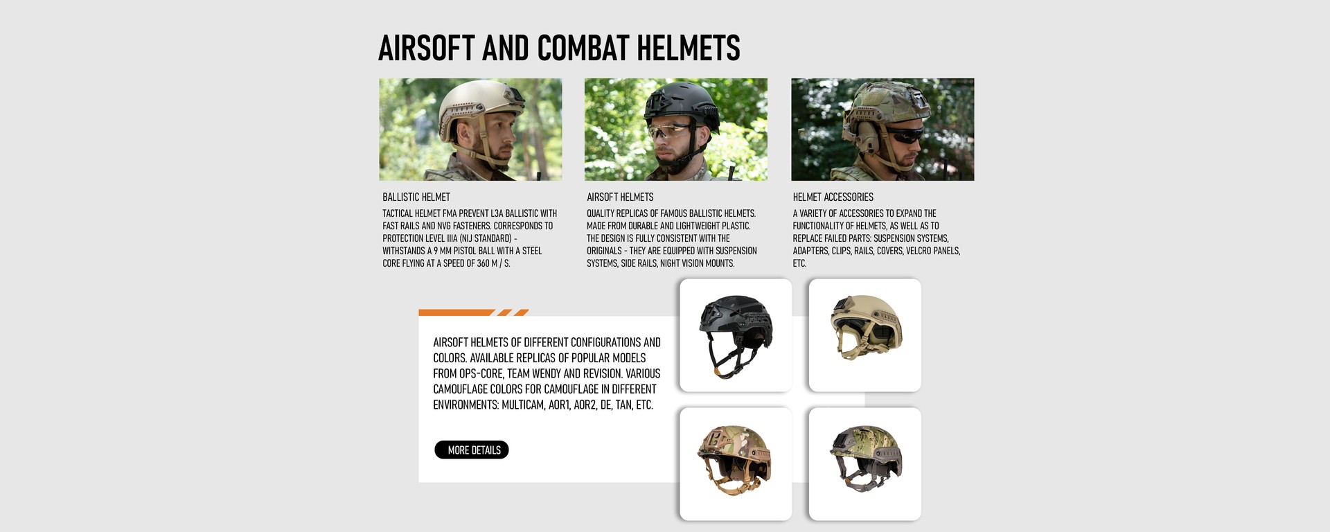 Buy airsoft helmets FMA in Ukraine